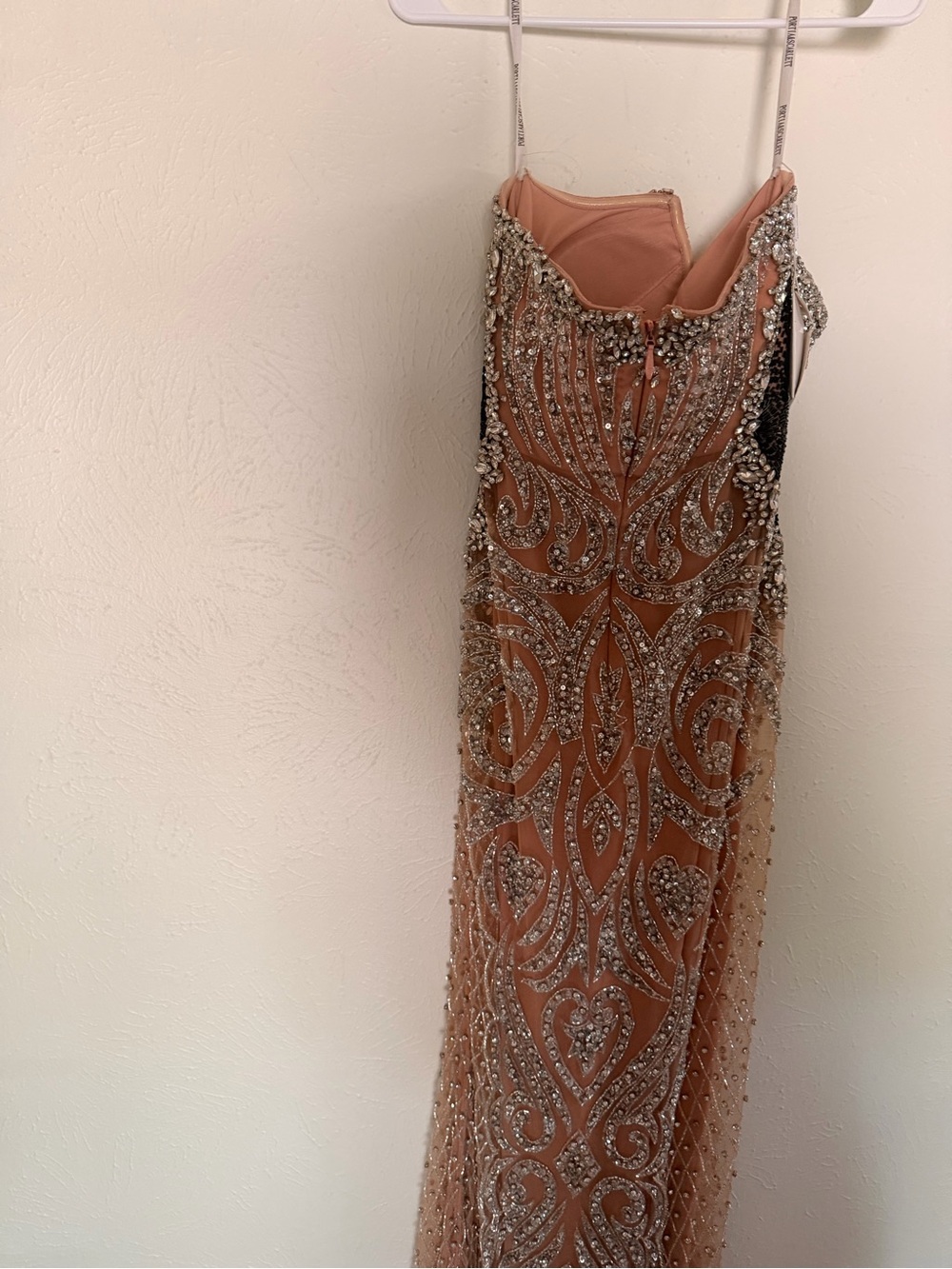 NWT PORTIA AND SCARLETT PS24867C RHINESTONE EMBELLISHED RED CARPET DRESS size 14 - Picture 10 of 12